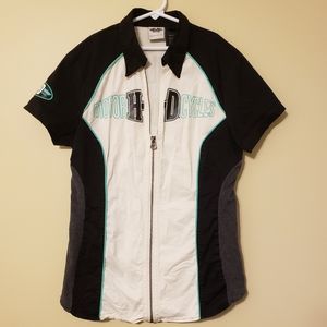 Harley-Davidson zip front shirt